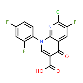 100492-04-4 | ÁCIDO 1-(2,4-DIFLUOROFENIL)-6-1-FLUORO-7-CLORO-4-OXO-1,4-DIHIDRO-1,8-NAFTIRIDINA-3-CARBOXÍLICO [INTEGRADO FARMACÉUTICO DE TOSUFLOXACINA]