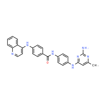 1020149-73-8 | N-(4-((2-amino-6-metilpirimidin-4-il)amino)fenil)-4-(quinolin-4-ilamino)benzamida