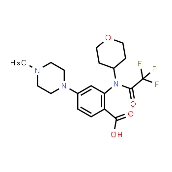 1034975-61-5 | Ácido 4-(4-metilpiperazin-1-il)-2-[2,2,2-trifluoro-N-(oxan-4-il)acetamido]benzoico