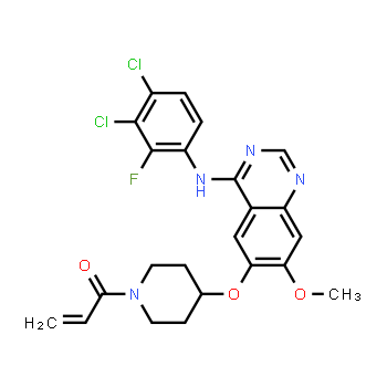 1092364-38-9 | 1-(4-((4-((3,4-dicloro-2-fluorofenil)amino)-7-metoxiquinazolin-6-il)oxi)piperidin-1-il)prop-2-en-1-ona
