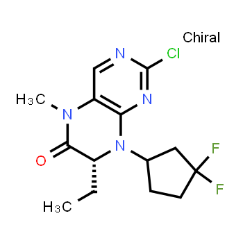 1117936-82-9 | (7R)-2-chloro-8-(3,3-difluorocyclopentyl)-7-ethyl-5-methyl-5,6,7,8-tetrahydropteridin-6-one