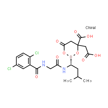 1201902-80-8 | Ácido 4-(carboximetil)-2-((R)-1-(2-(2,5-diclorobenzamido)acetamido)-3-metilbutil)-6-oxo-1,3,2-dioxaborinano-4-carboxílico