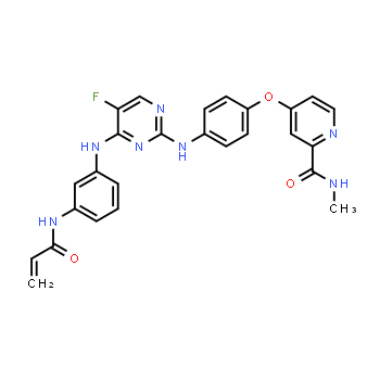 1202759-32-7 | 4-(4-((4-((3-acrilamidofenil)amino)-5-fluoropirimidin-2-il)amino)fenoxi)-N-metilpicolinamida