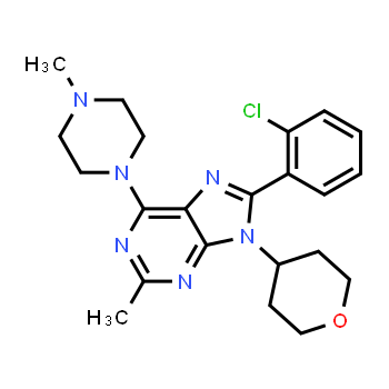 1231220-79-3 | 8-(2-clorofenil)-2-metil-6-(4-metilpiperazin-1-il)-9-(tetrahidro-2H-piran-4-il)-9H-purina