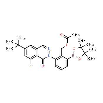 1242156-76-8 | éster 2-(6-terc-butil-8-fluoro-1-oxo-1h-ftalazin-2-il)-6-(4,4,5,5-tetrametil-[1,3,2]dioxaborolan-2-il)bencílico del ácido acético