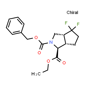 1251012-69-7 | (1S,3aR,6aS)-4,4-difluoro-octahidrociclopenta[c]pirrol-1,2-dicarboxilato de 2-bencilo y 1-etilo