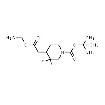 1334412-95-1 | tert-butyl 4-(2-ethoxy-2-oxoethyl)-3,3-difluoropiperidine-1-carboxylate