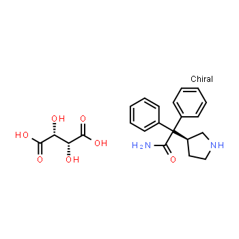 134002-26-9 | L-(+)-tartrato de 3-(S)-(1-carbamoil-1,1-difenilmetil)pirrolidina