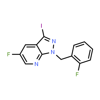 1350653-24-5 | 5-fluoro-1-[(2-fluorofenil)metil]-3-yodo-1H-pirazolo[3,4-b]piridina