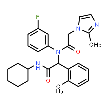 1355326-35-0 | N-cyclohexyl-2-(N-(3-fluorophenyl)-2-(2-Methyl-1H-iMidazol-1-yl)acetaMido)-2-(o-tolyl)acetaMide