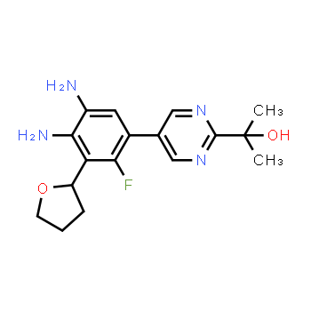 1384984-29-5 | 2-{5-[4,5-diamino-2-fluoro-3-(oxolan-2-il)fenil]pirimidin-2-il}propan-2-ol