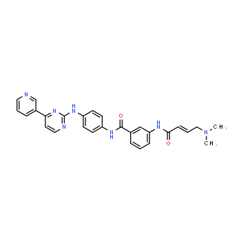 1408064-71-0 | (E)-3-(4-(dimetilamino)but-2-enamido)-N-(4-((4-(piridin-3-il)pirimidin-2-il)amino)fenil)benzamida