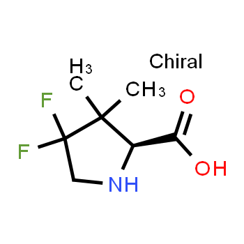 1408076-44-7 | Ácido (2S)-4,4-difluoro-3,3-dimetilpirrolidin-2-carboxílico