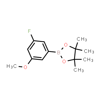1416367-00-4 | 2-(3-fluoro-5-methoxyphenyl)-4,4,5,5-tetramethyl-1,3,2-dioxaborolane