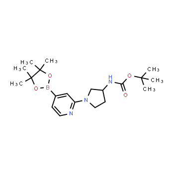 1417191-84-4 | (1-(4-(4,4,5,5-tetrametil-1,3,2-dioxaborolan-2-il)piridin-2-il)pirrolidin-3-il)carbamato de terc-butilo
