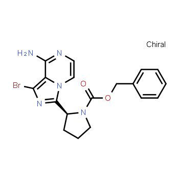 1420478-88-1 | (S)-Benzyl 2-(8-amino-1-bromoimidazo[1,5-a]pyrazin-3-yl)pyrrolidine-1-carboxylate