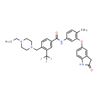 1449685-96-4 | 4-[(4-etilpiperazin-1-il)metil]-N-{4-metil-3-[(2-oxo-2,3-dihidro-1H-indol-5-il)oxi]fenil}-3-(trifluorometil)benzamida