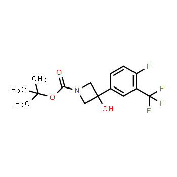 1694286-57-1 | 3-[4-fluoro-3-(trifluorometil)fenil]-3-hidroxiazetidina-1-carboxilato de terc-butilo