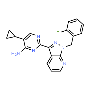 256376-24-6 | 5-ciclopropil-2-[1-[(2-fluorofenil)metil]pirazolo[3,4-b]piridin-3-il]pirimidin-4-amina