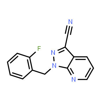 256376-65-5 | 1-[(2-fluorofenil)metil]-1H-pirazolo[3,4-b]piridina-3-carbonitrilo