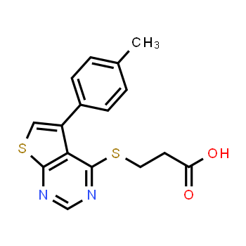 329907-28-0 | Ácido 3-((5-(p-tolil)tieno[2,3-d]pirimidin-4-il)tio)propanoico