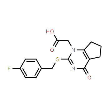 356058-42-9 | Ácido 2-(2-(4-fluorobenciltio)-4-oxo-4,5,6,7-tetrahidro-1H-ciclopenta[d]pirimidin-1-il)acético