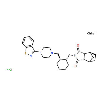367514-88-3 | Clorhidrato de (3aR,4S,7R,7aS)-2-[(1R,2R)-2-[4-(1,2-Benzisotiazol-3-il)piperazin-1-ilmetil]ciclohexilmetil]hexahidro-1H-4,7-metanoisoindol-1,3-diona