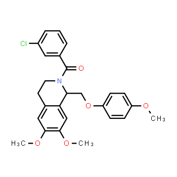 486427-17-2 | (3-clorofenil)(6,7-dimetoxi-1-((4-metoxifenoxi)metil)-3,4-dihidroisoquinolin-2(1H)-il)metanona