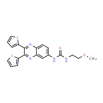 508186-14-9 | 1-(2,3-di(tiofen-2-il)quinoxalin-6-il)-3-(2-metoxietil)urea