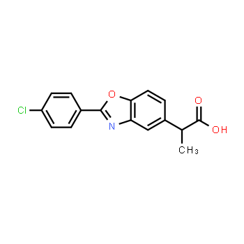 51234-28-7 | ácido 2-(2-(4-clorofenil)benzo[d]oxazol-5-il)propanoico