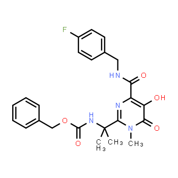 518048-02-7 | 2-(4-(4-fluorobencilcarbamoil)-5-hidroxi-1-metil-6-oxo-1,6-dihidropirimidin-2-il)propan-2-ilcarbamato de bencilo