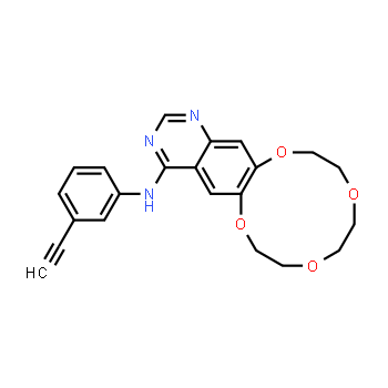 610798-31-7 | N-(3-etinilfenil)-7,8,10,11,13,14-hexahidro-[1,4,7,10]tetraoxaciclododecino[2,3-g]quinazolin-4-amina