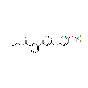 778277-15-9 | N-(2-hidroxietil)-3-(6-((4-(trifluorometoxi)fenil)amino)pirimidin-4-il)benzamida