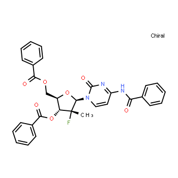 817204-32-3 | Benzoato de [(2R,3R,4R,5R)-5-(4-benzamido-2-oxo-1,2-dihidropirimidin-1-il)-3-(benzoiloxi)-4-fluoro-4-metiloxolan-2-il]metilo