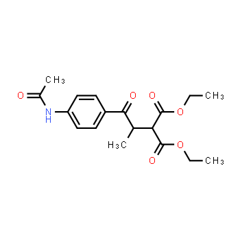 81937-39-5 | 2-(1-(4-acetamidofenil)-1-oxopropan-2-il)malonato de dietilo