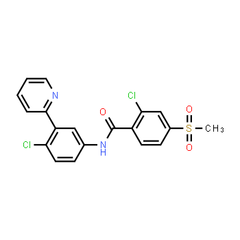 879085-55-9 | 2-chloro-N-[4-chloro-3-(pyridin-2-yl)phenyl]-4-(methylsulfonyl)benzamide