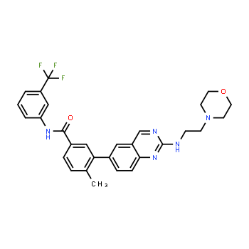 882663-88-9 | 4-metil-3-(2-((2-morfolinoetil)amino)quinazolin-6-il)-N-(3-(trifluorometil)fenil)benzamida