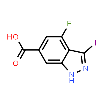 885521-55-1 | ácido 4-fluoro-3-yodo-1H-indazol-6-carboxílico